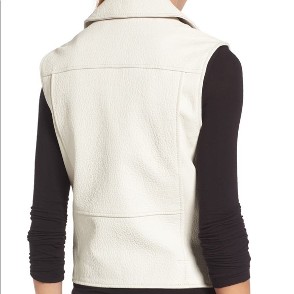 🔥🔥DEREK LAM 10 CROSBY leather moto vest - Picture 4 of 17